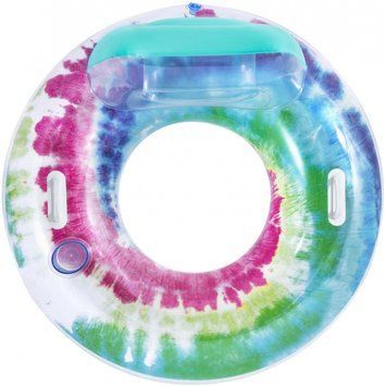 Коло надувне Bestway &oslash;104 з підголівником та ручками Tie dye Z9 фото