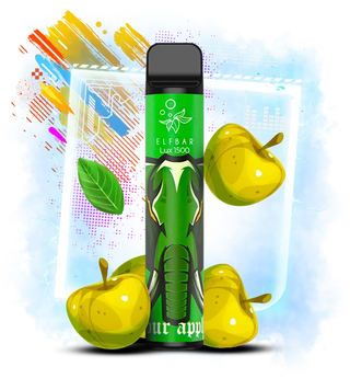 ELFB 1500 Sour Apple (Кисле Яблуко) J9 фото