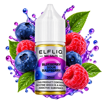 eliq 30ml blueberry sour raspberry (чорниця кисла малина) elf-liq10 фото