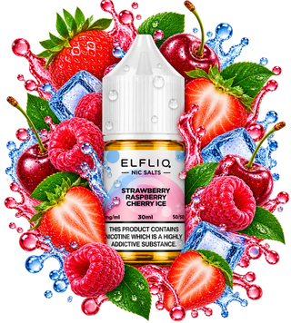 eliq 30ml strawberry raspberry cherry ice (полуниця малина вишня лід) elf-liq21 фото